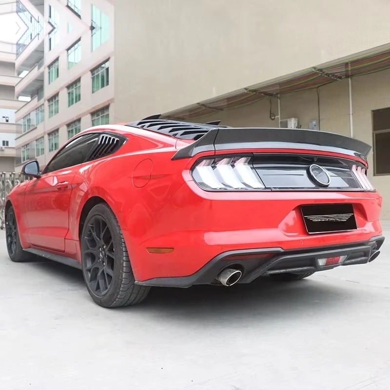 LB Style Carbon Fiber Rear Spoiler for Mustang 2015-2023 Tail Wing Accessories Body Kits